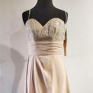 Mini dress with lace on top